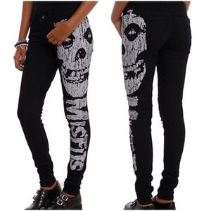 Iron Fist Misfits Skull Fiend Logo Skinny Jeans